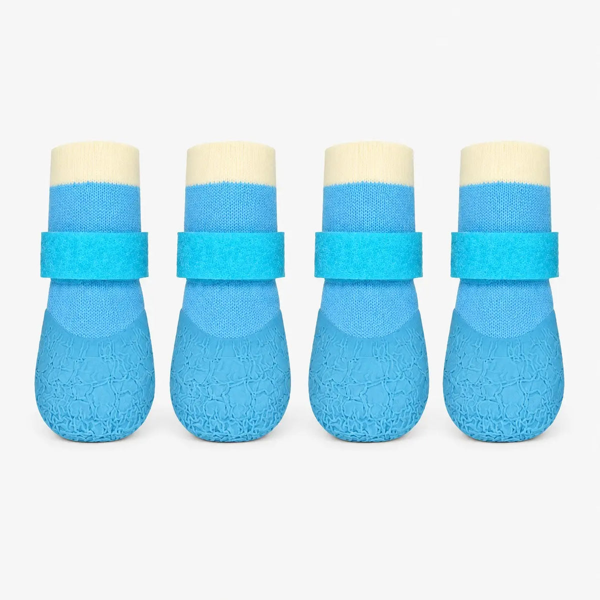 Set of 4 Waterproof Dog Boots - Silicone Non-Slip, Wear-Resistant Pet Footwear for Outdoor Activities, Versatile Paw-Protecting Booties