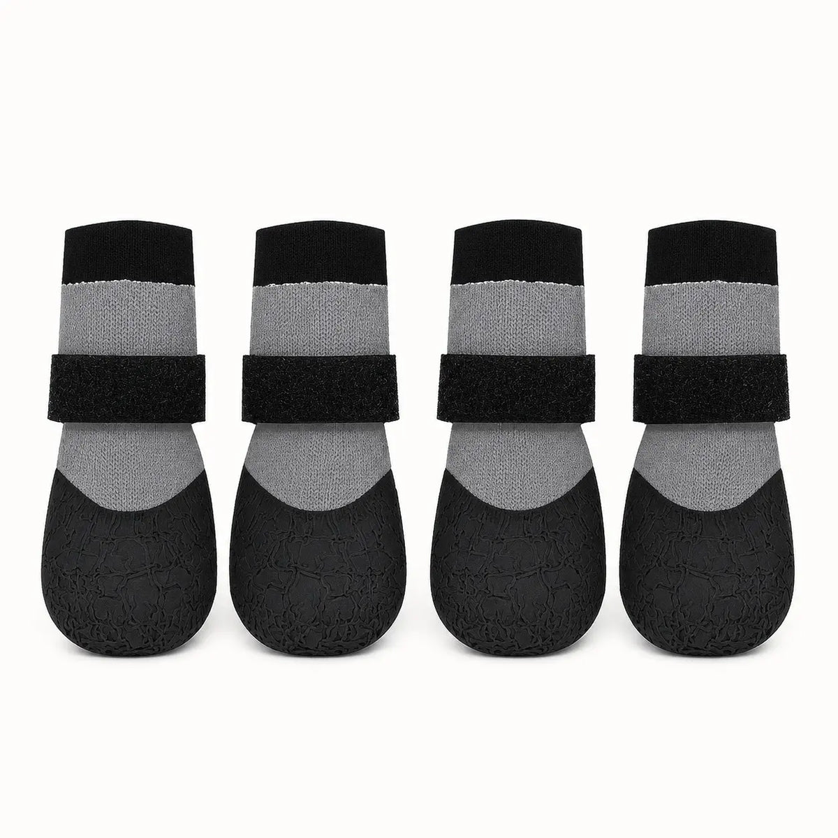 Set of 4 Waterproof Dog Boots - Silicone Non-Slip, Wear-Resistant Pet Footwear for Outdoor Activities, Versatile Paw-Protecting Booties