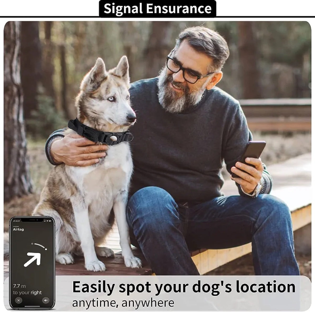 Waterproof Airtag Protective Cover for Dog Collar