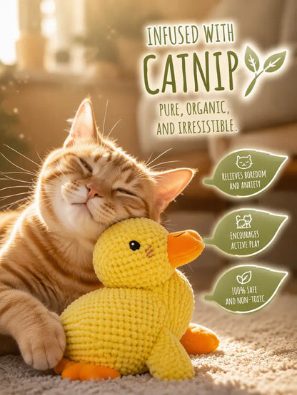 UQIOZ Interactive Catnip Plush Toy - Durable Chew-Resistant Wand for Engaging Play, Crinkle Sound Teething Aid, Ideal for Cat Enthusiasts